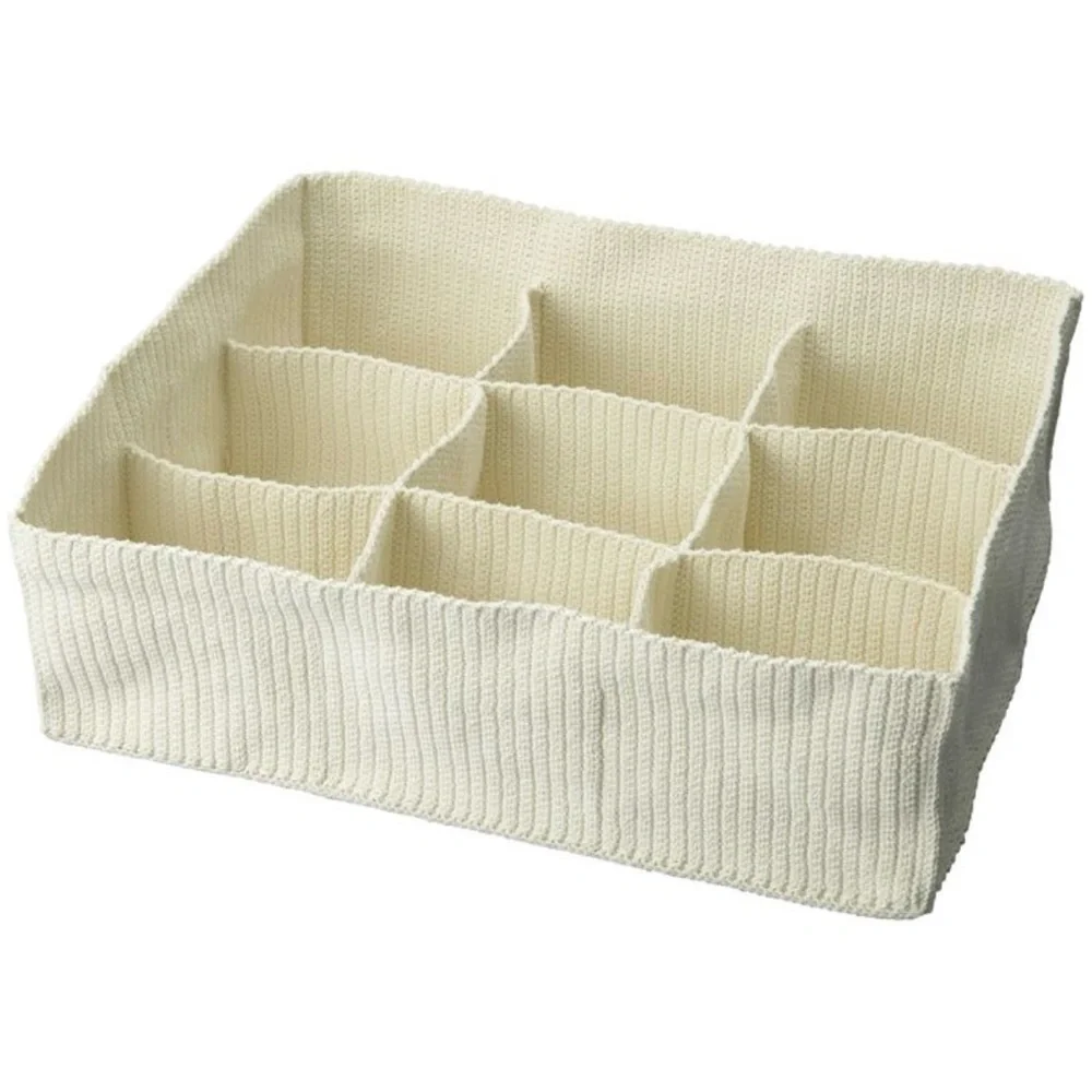 IKEA Komplement Drawer Organizer Ivory Crochet 9-Compartments Storage #0825255A